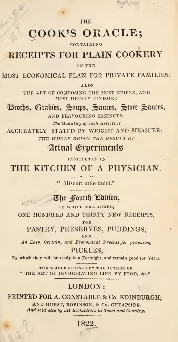 The Cooks Oracle