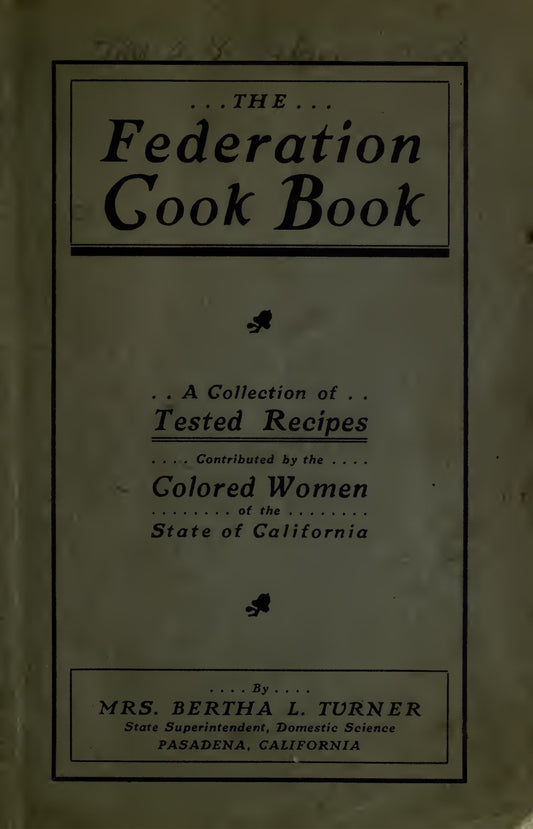 Federation Cook Book 1892