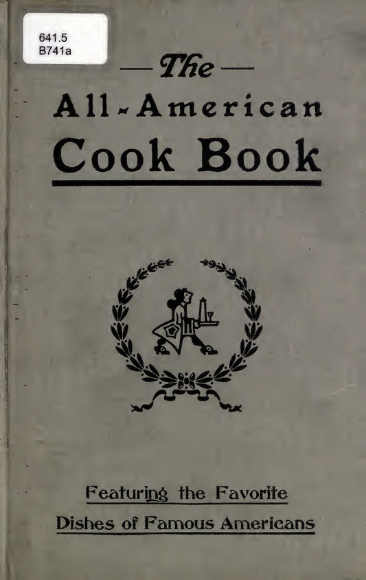 the all american cookbook circa 1922
