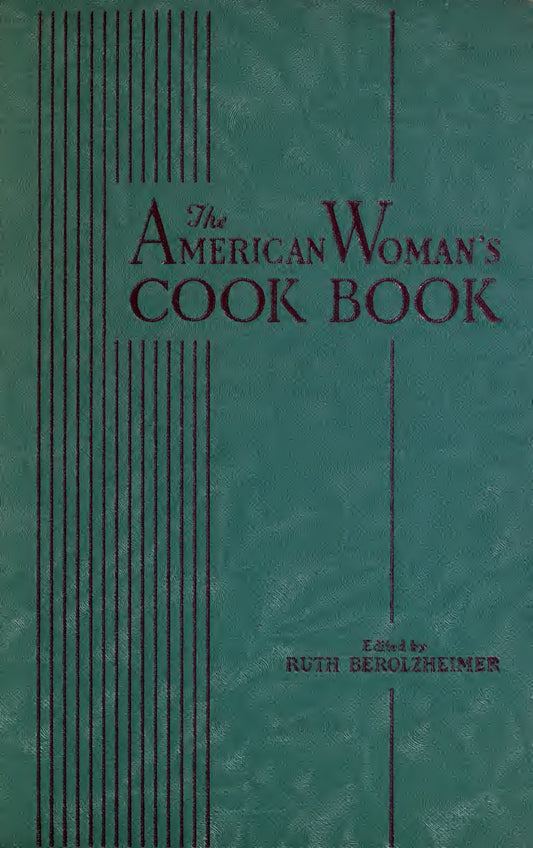 The american womens cookbook circa 1939