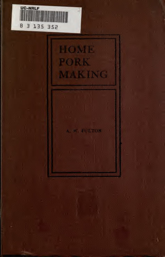 Home pork Making 1900